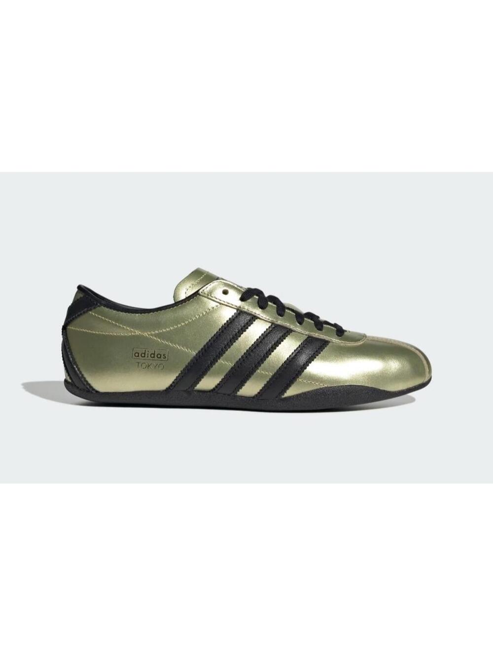 Adidas Tokyo Gold Metallic Black JQ0594 Shoes Women's Size 6.5 / Kids 5.5Y New